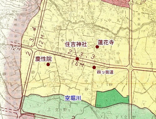 昭和36年(1961)東大和都市計画図の路線と住吉神社.jpg