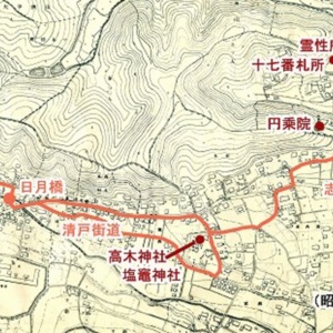 昭和33年(1958)大和町図による遍路道の想定.jpg